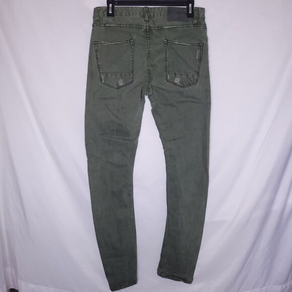 Scotch & Soda Jeans Mens 30x32 Green Pike Button Fly - Picture 2 of 7